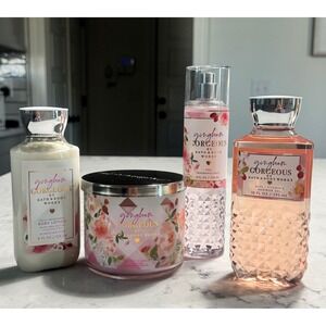 Bath‎ & Bodywork's Gingham Gorgeous 4 pc Bundle Lotion, Gel, Mist, & Candle NEW